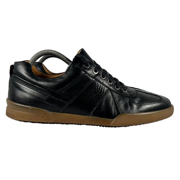 George Other - George Brown BILT Low Black Leather Lace Up Shoes Gum Sole Portugal Men's 9